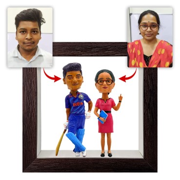 Personalised Framed Bobblehead Miniature F-BOB-C-15