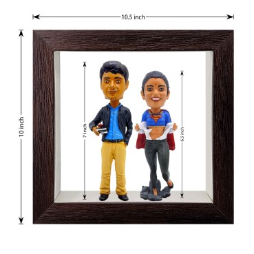 Personalised Framed Bobblehead Miniature F-BOB-C-17