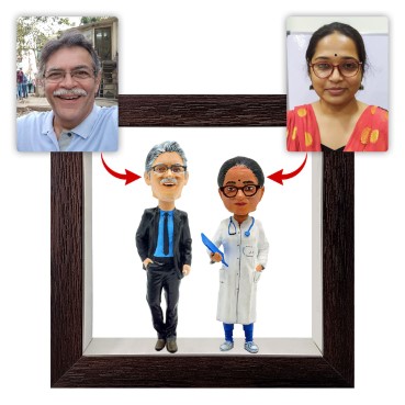 Personalised Framed Bobblehead Miniature F-BOB-C-19