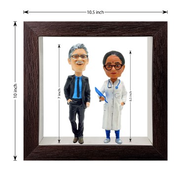 Personalised Framed Bobblehead Miniature F-BOB-C-19