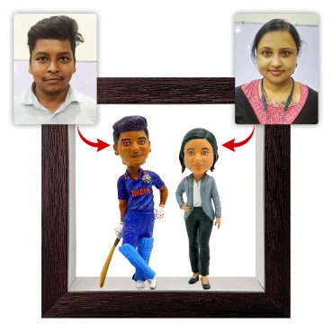 Personalised Framed Bobblehead Miniature F-BOB-C-21