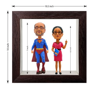 Personalised Framed Bobblehead Miniature F-BOB-C-22
