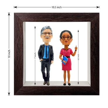 Personalised Framed Bobblehead Miniature F-BOB-C-25