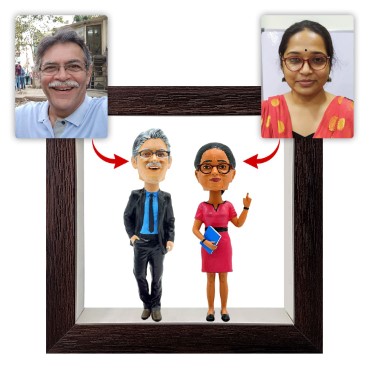 Personalised Framed Bobblehead Miniature F-BOB-C-25