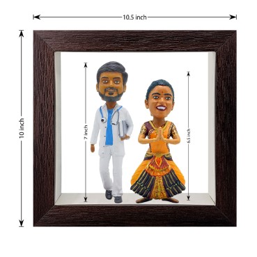 Personalised Framed Bobblehead Miniature F-BOB-C-26