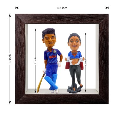 Personalised Framed Bobblehead Miniature F-BOB-C-27