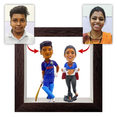 Personalised Framed Bobblehead Miniature F-BOB-C-27