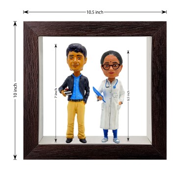 Personalised Framed Bobblehead Miniature F-BOB-C-29