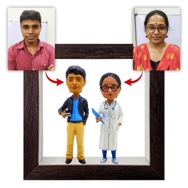 Personalised Framed Bobblehead Miniature F-BOB-C-29