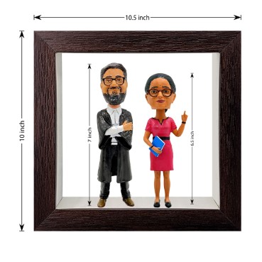 Personalised Framed Bobblehead Miniature F-BOB-C-30
