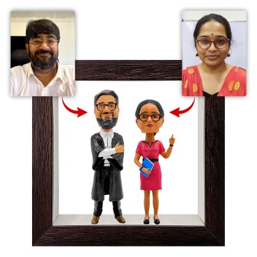 Personalised Framed Bobblehead Miniature F-BOB-C-30
