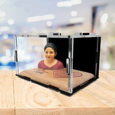 Personalised 3D Miniature Bust Doll with Acrylic Box