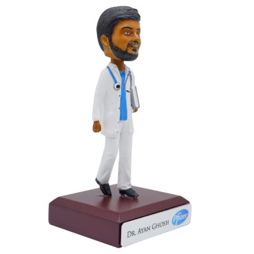 Personalised Bobblehead Miniature for Male Doctor
