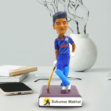 Personalised Bobblehead Miniature For Cricketer