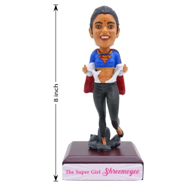 Personalised Bobblehead Miniature For Superwoman