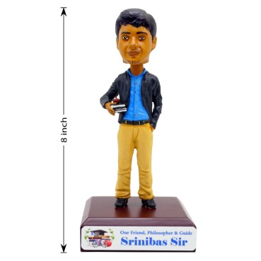 Personalised Bobblehead Miniature For Male Teacher