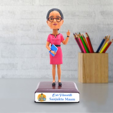 Personalised Bobblehead 3D Miniature For Female Teacher