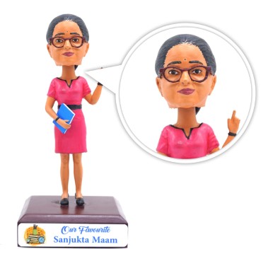 Personalised Bobblehead 3D Miniature For Female Teacher