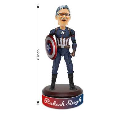 Personalised Bobblehead Miniature For Captain America