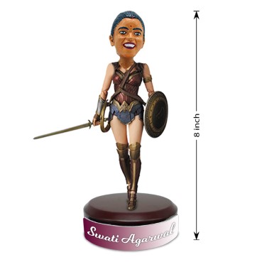 Personalised Bobblehead Miniature For Wonderwoman