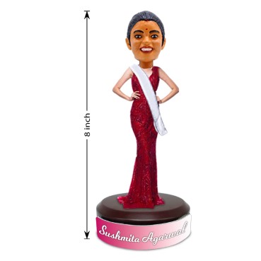 Personalised Bobblehead Miniature For Miss World