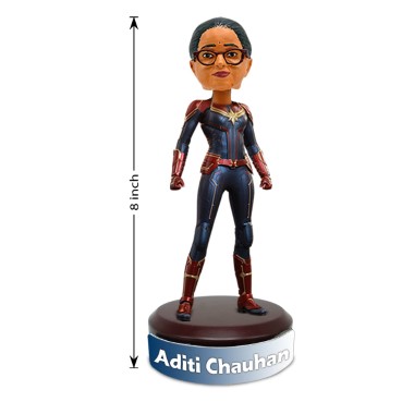 Personalised Bobblehead 3D Miniature For Captain Marvel