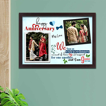 Personalised Photo Frame Collage for Husband Anniversary (17'x12')