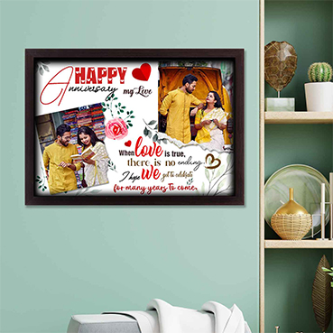 Personalised Photo Frame Collage for Girlfriend  Anniversary (17'x12')