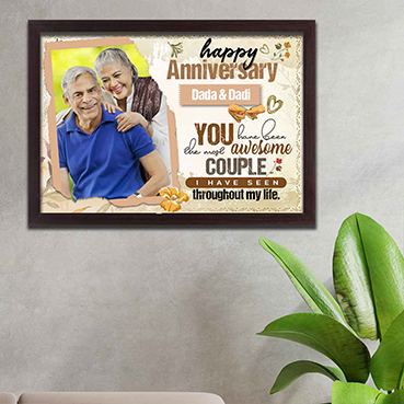 Personalised Photo Frame Collage for Grand Father Anniversary (17'x12')