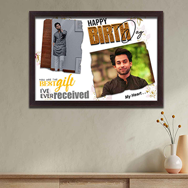 Personalised Photo Frame Collage for Son Birthday (17'x12')