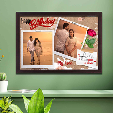 Personalised Photo Frame Collage for Wife Birthday (17'x12')