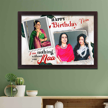Personalised Photo Frame Collage for Mother Birthday (17'x12')