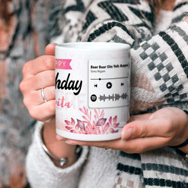Custom Made Spotify Photo Coffee Mug Gift