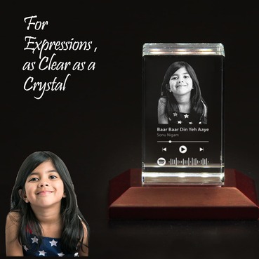Custom Spotify 3D Cube with Photo for Gift