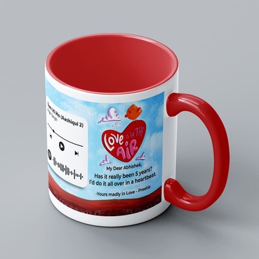 Customised Spotify Code Music on Colourful Photo Mug Gift