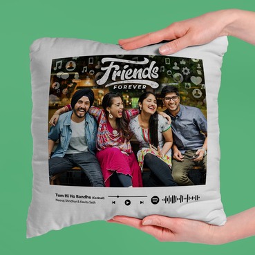 Customised Spotify Music Cushion in Square Shape