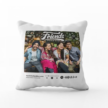 Customised Spotify Music Cushion in Square Shape