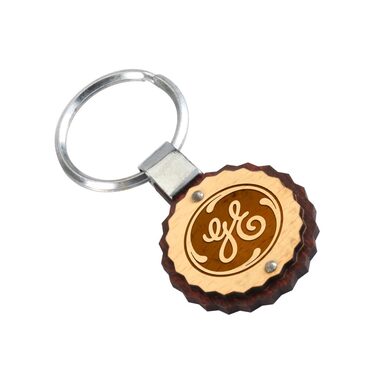 Custom Laser Engraved Wooden Key Chain