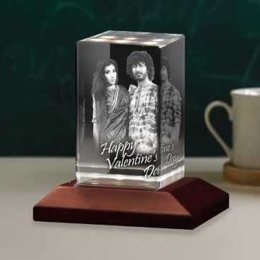 Personalized Valentines 3D Crystal Special Gift for Lover