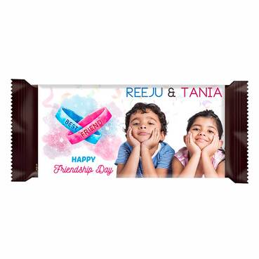 Personalised Chocolate Wrapper with Small Chocolate for Friend