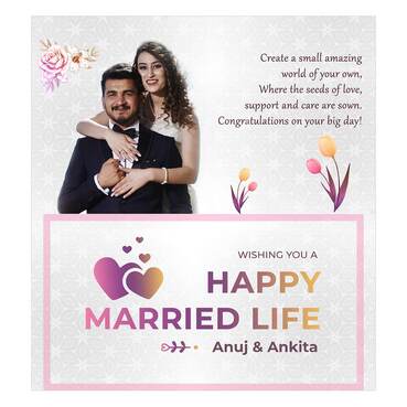 Personalised Chocolate Wrapper with Medium Chocolate for Wedding
