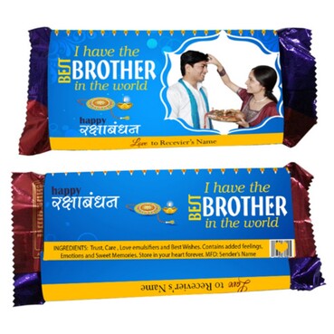 Personalised Chocolate Wrapper with Small Chocolate for Sister