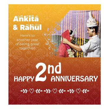 Personalised Chocolate Wrapper with Small Chocolate for Anniversary