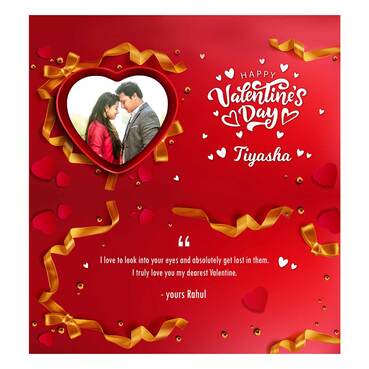 Personalised Chocolate Wrapper with Small Chocolate for Valentine&#039;s Day
