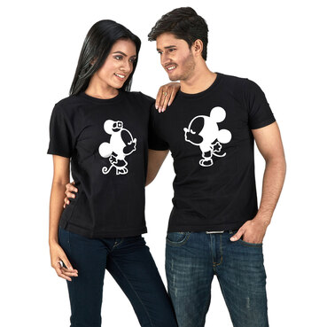 Pure Cotton Round Neck T-Shirt- Black