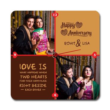Personalised Photo Wall Clocks Anniversary Gift for Wife231