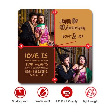 Personalised Photo Wall Clocks Anniversary Gift for Wife231