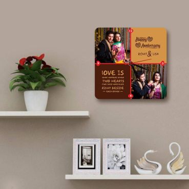 Personalised Photo Wall Clocks Anniversary Gift for Wife231