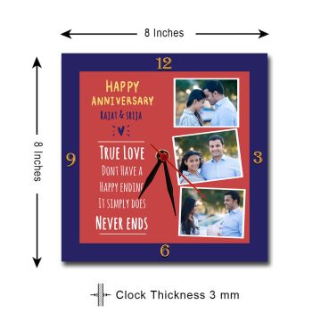 Personalized Photo Clocks Anniversary Gift Ideas