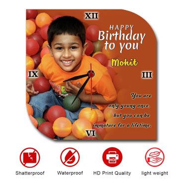 Photo Wall Clocks Online in India Gifts for Boys
